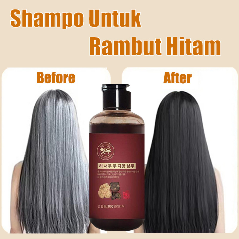Shampo Uban Herbal Penghilang Uban Menghitamkan Rambut  Permanen 100% Ampuh Original