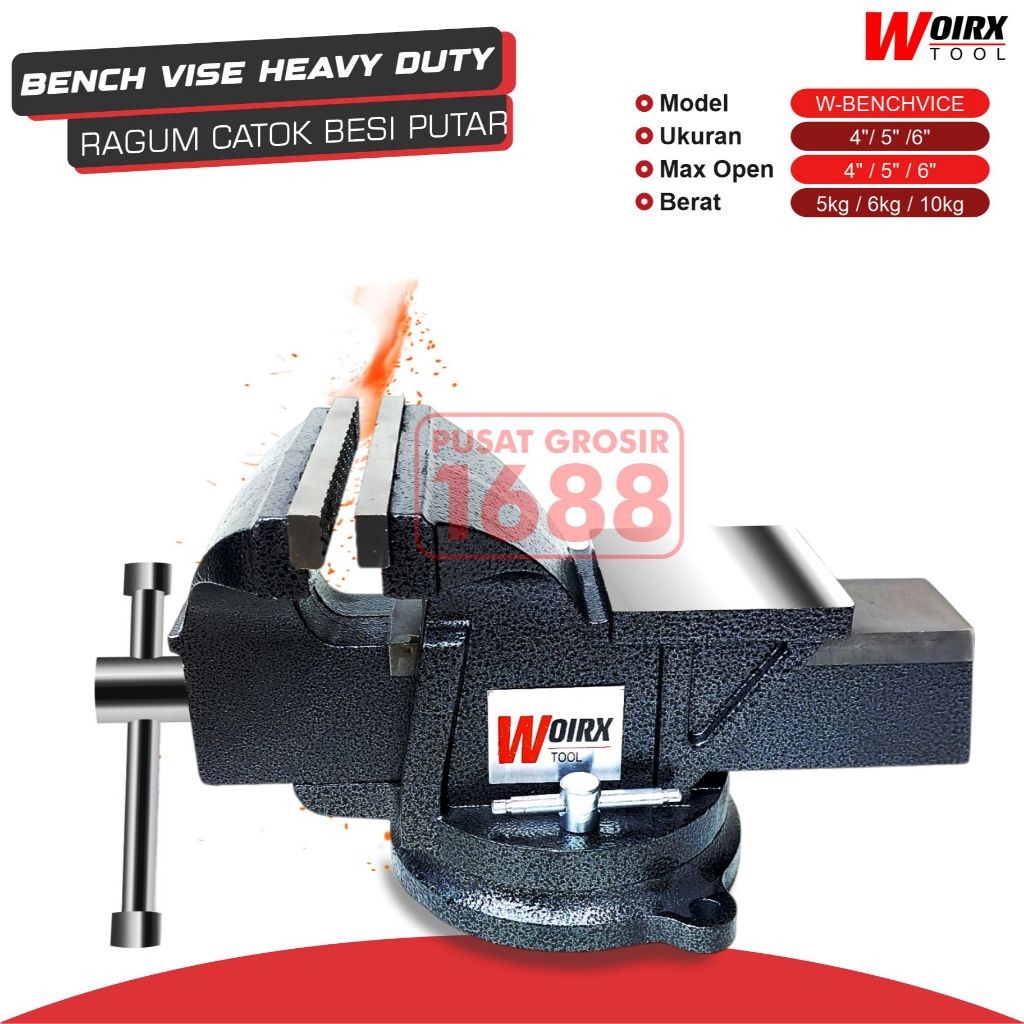 Ragum Catok Besi / Ragum Pita Penjepit 4 5 6 Inch 4" 5" 6"