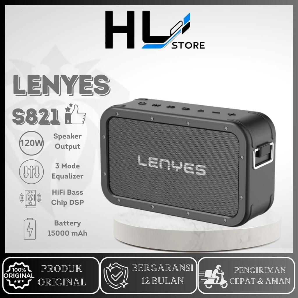Speaker Lenyes S821 120W DSP SuperPower RoyalBass Subwoofer TWS Wireless Bluetooth