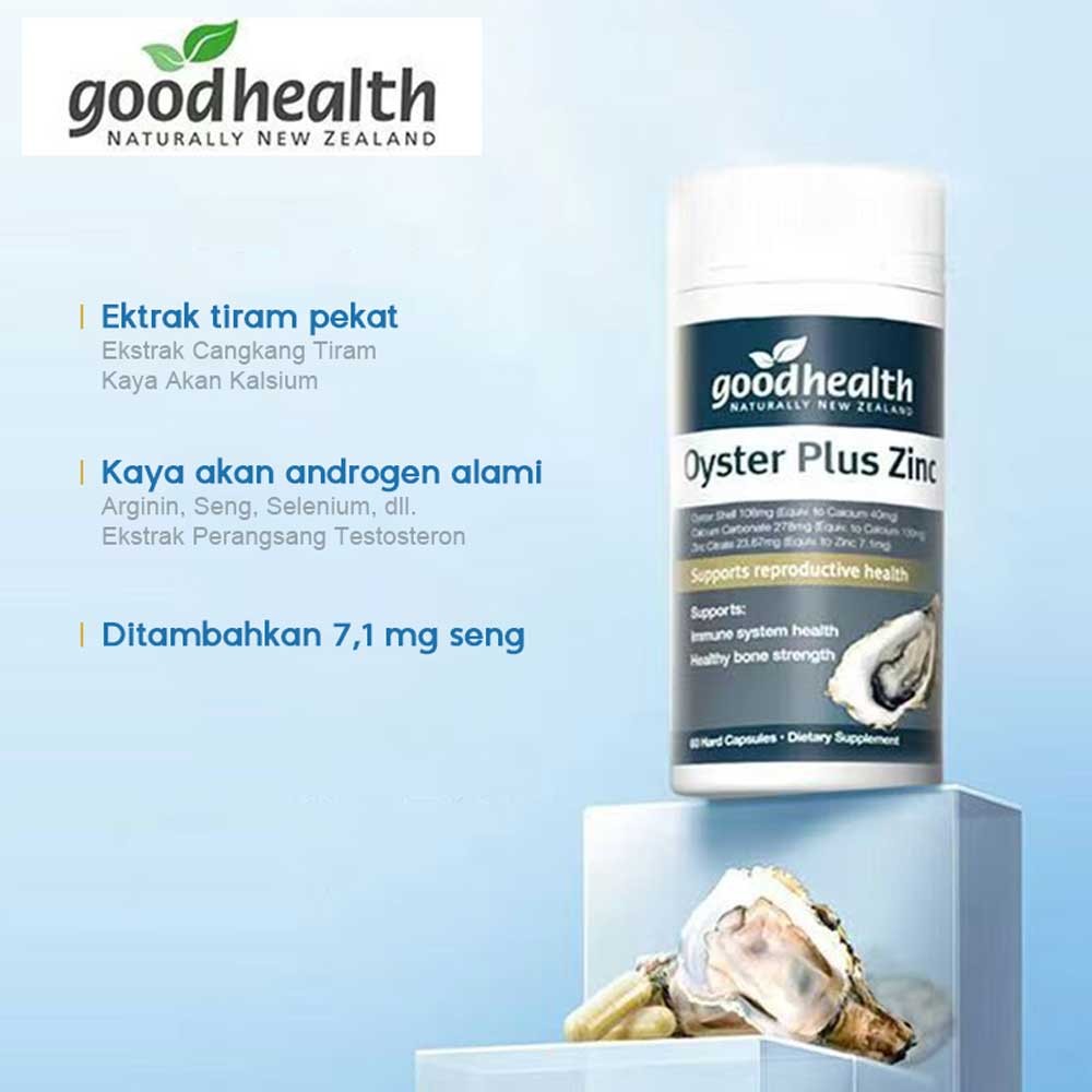 GOODHEALTH Suplemen Pria Tiram - Zinc Selenium Arginine, Tingkatkan Stamina COD