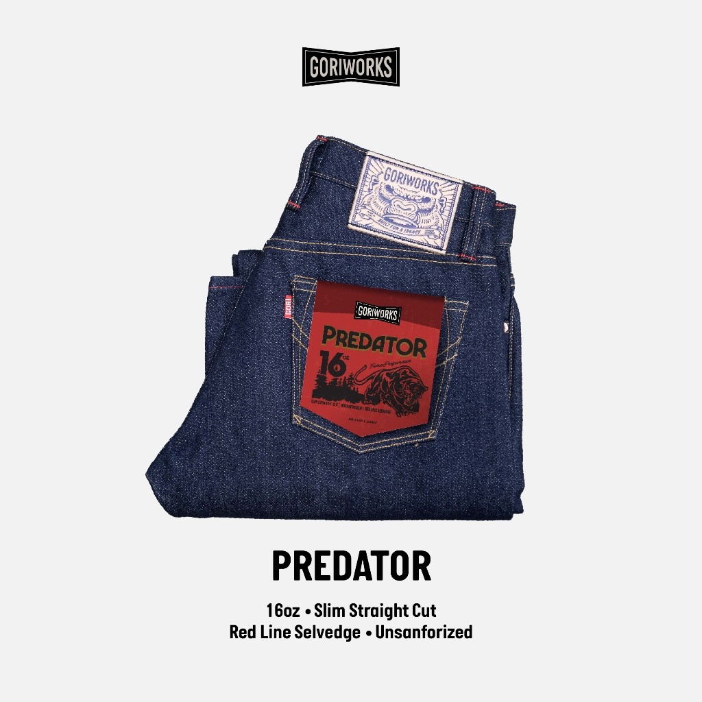 Gori Works - Predator - Selvedge Raw Denim - Slim Straight Cut