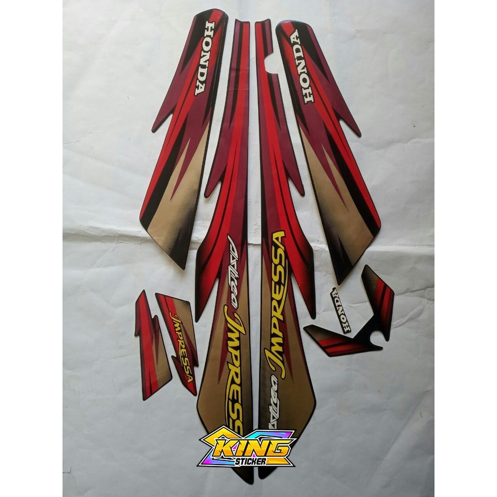 stiker striping honda astrea impressa 2000