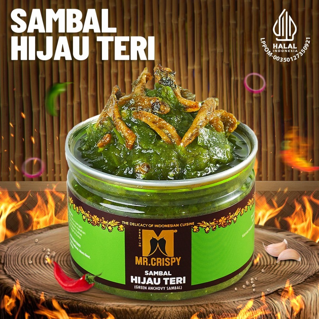

Paket Sambal Mr.Crispy 2Pcs Halal Pedes Tahan Lama