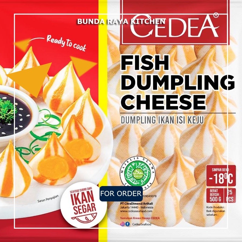 

(DERIFROZEN) Premium CEDEA Fish Dumpling Cheese / Bakso Ikan Isi Keju/ @500gr/ TOP!