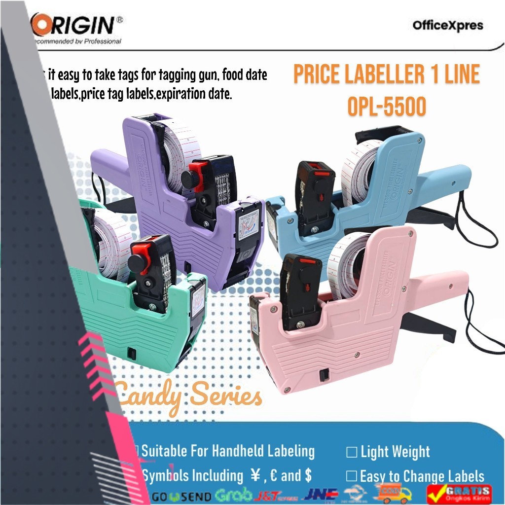 

TERMURAH Mesin Alat Label Harga / Price Label Origin / Label Harga OPL Origin 5500 / 1 Slop Kertas Label Harga / Mesin Cetak Harga / Alat Cetak Harga / Kertas Cetak Harga