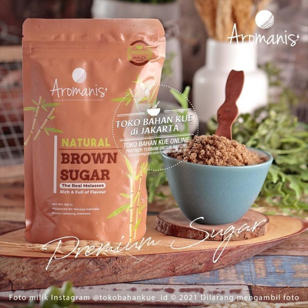 

Aromanis BROWN Sugar 250gr ASLI Gula TEBU Organik Molasses Organic