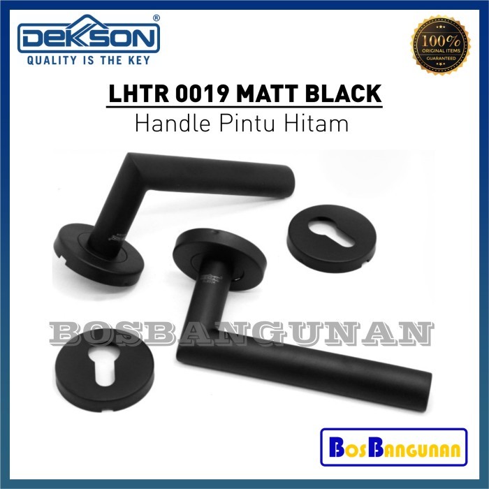 Handel DEKKSON LHTR0019 Matt Black / Gagang Pintu DEKKSON LHTR 0019