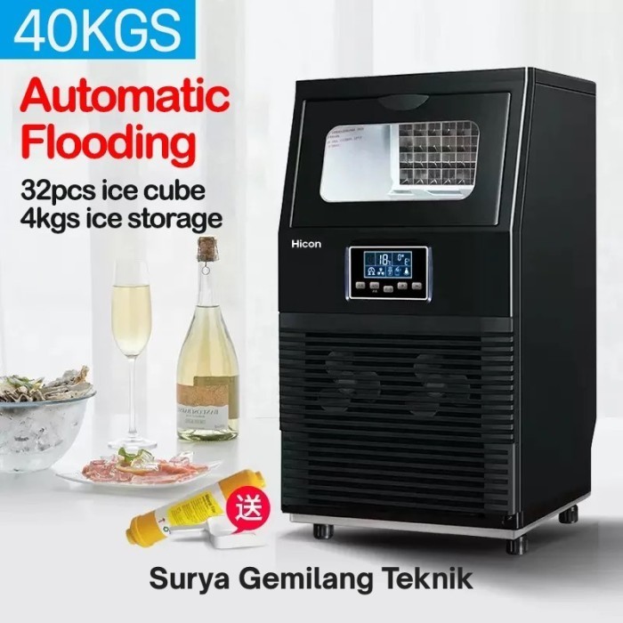 

Mesin Es Batu 40kg perhari Iceler ice cube maker untuk cafe