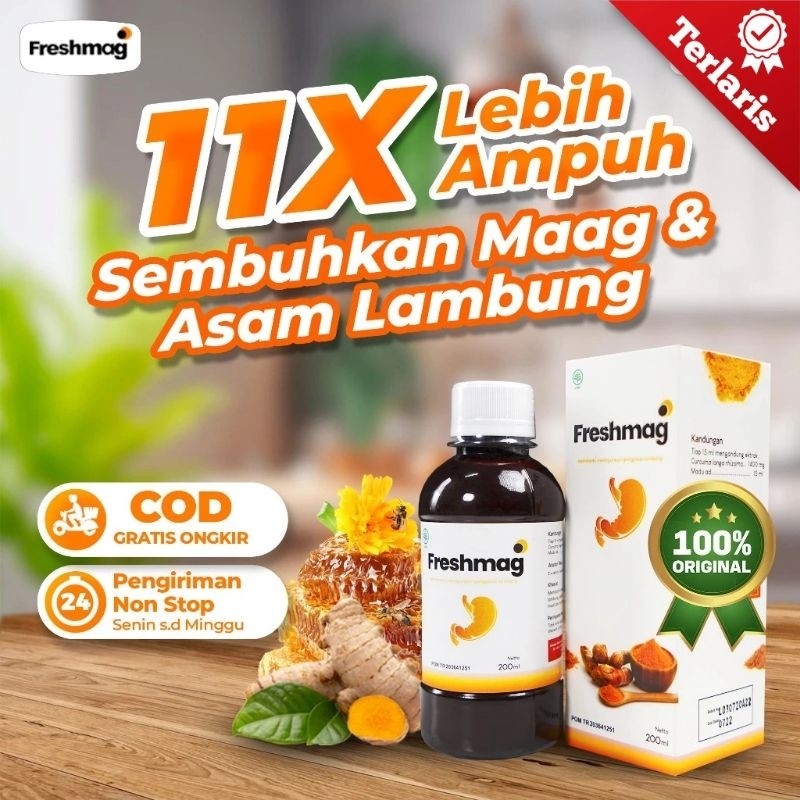 

FRESHMAG 200 Ml Madu FRESHMAG Exstrak Kunyit BPOM