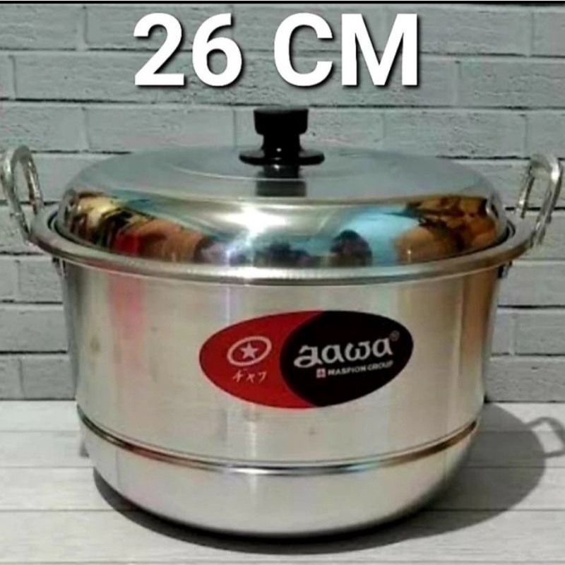 Panci dandang/panci kukusan/langseng 26cm jawa