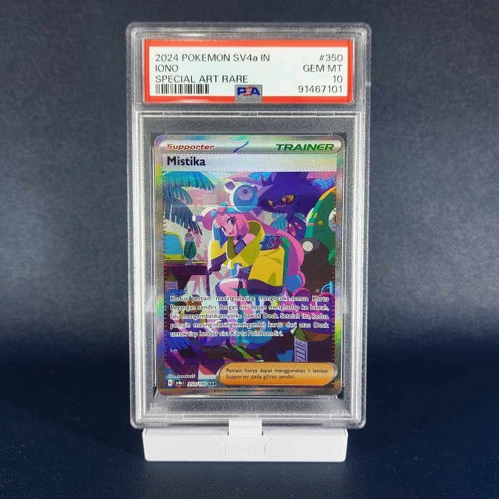 Mistika SAR PSA 10 350/190 pokemon Indonesia sv4a iono
