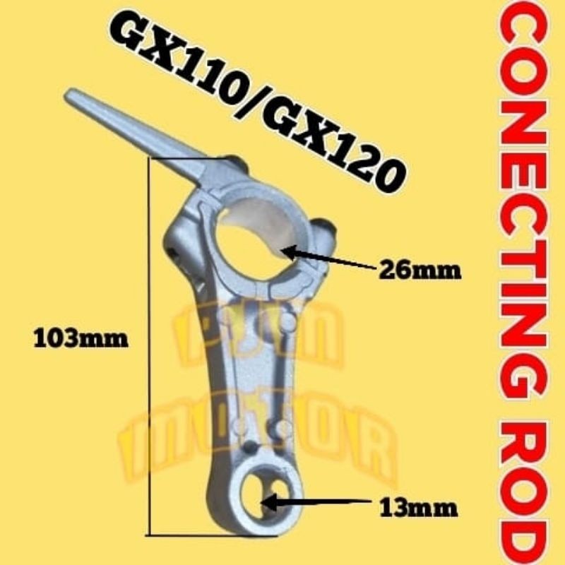 

GX120 CONROD STANG SEHER SOKAR MESIN PENGERAK GX 120 3.5HP HONDA YAMAMOTO DAITO SHARK DLL amplas