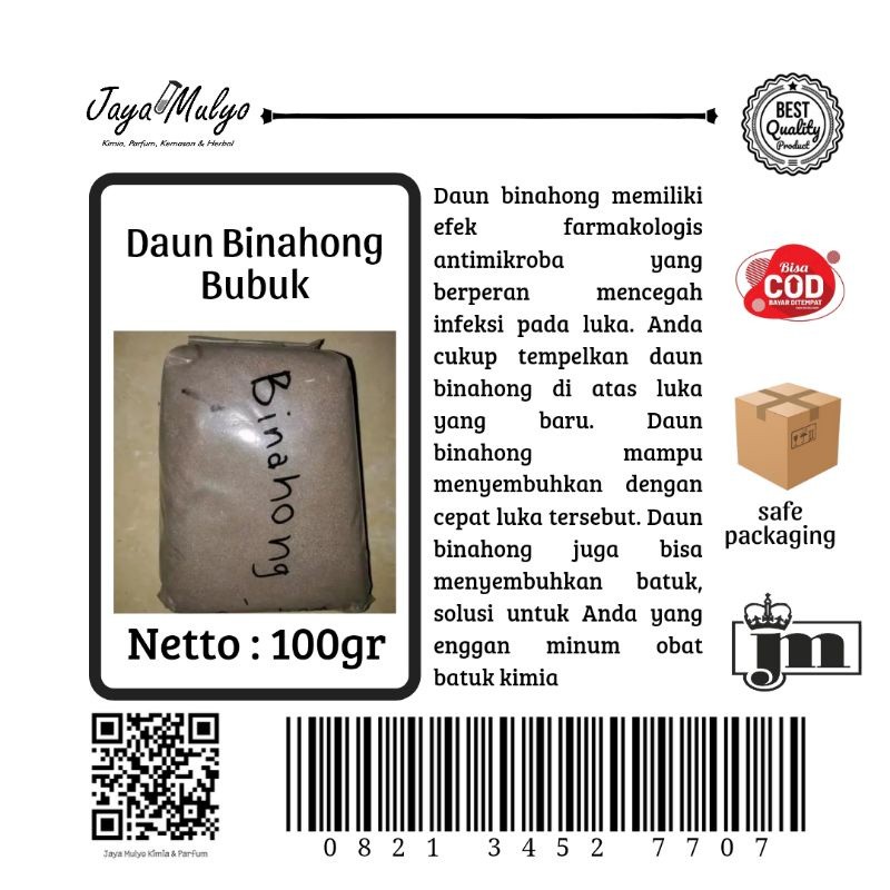 

Daun Binahong Bubuk (100gr)