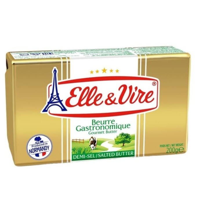 

[[PROMO]]New Elle & Vire SALTED Butter 200gr / 200 gr - DUS