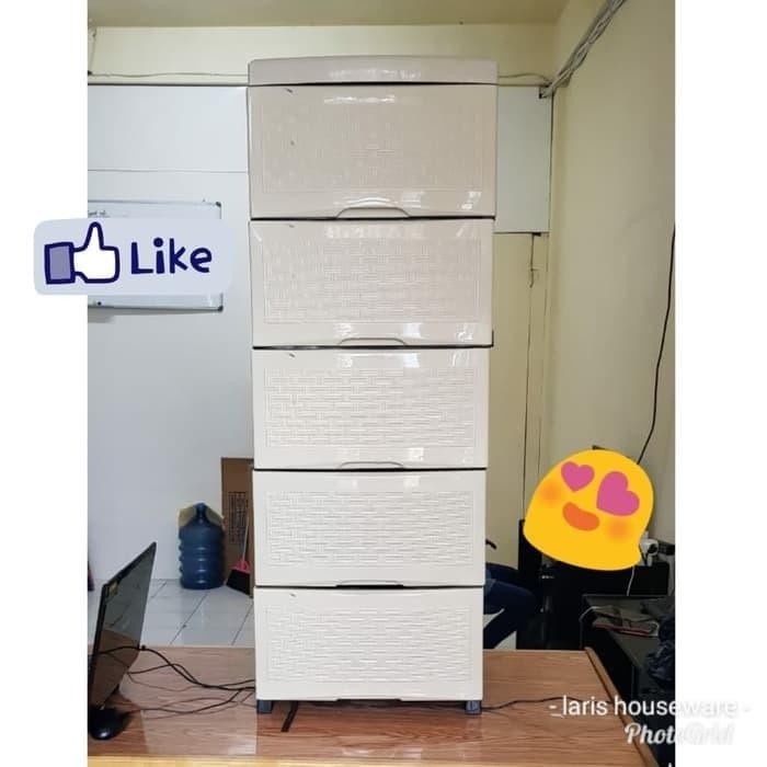 LEMARI PLASTIK / LACI PLASTIK / LEMARI PAKAIAN ROVEGA MAGNUM SUSUN 5