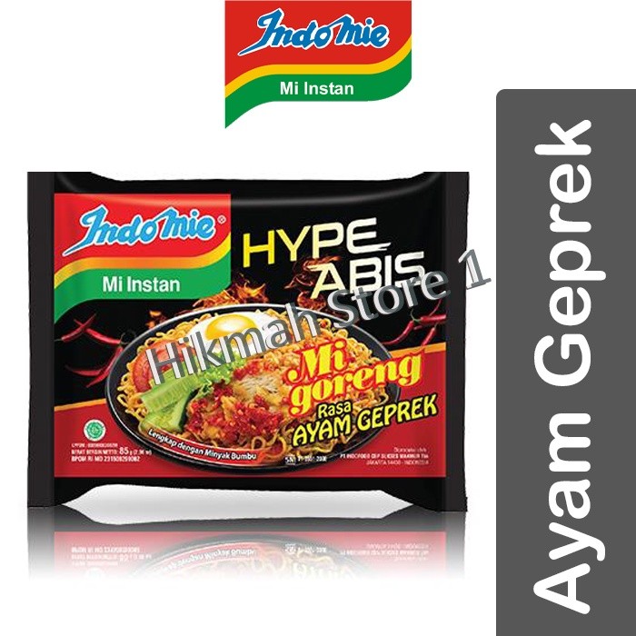 

Indomie Ayam Geprek Mi Goreng Hype Abis 85gr