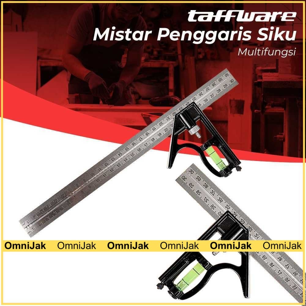 

Taffware Mistar Penggaris Siku Adjustable Angle Ruler Waterpass 305mm - ZEAST