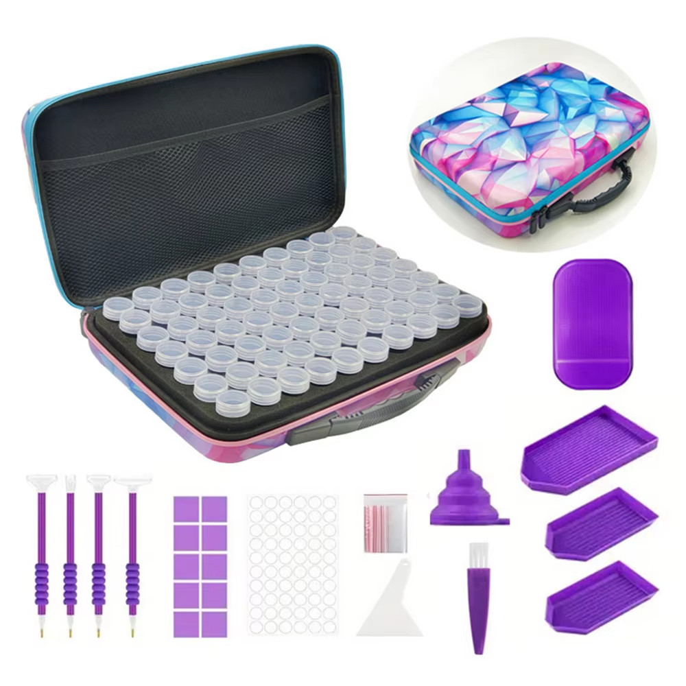 

Diamond Painting Storage Beads Container Diamond Painting Art Tool Accessories 5d Dot Drill Pen Plastic Bottle Storage Box
