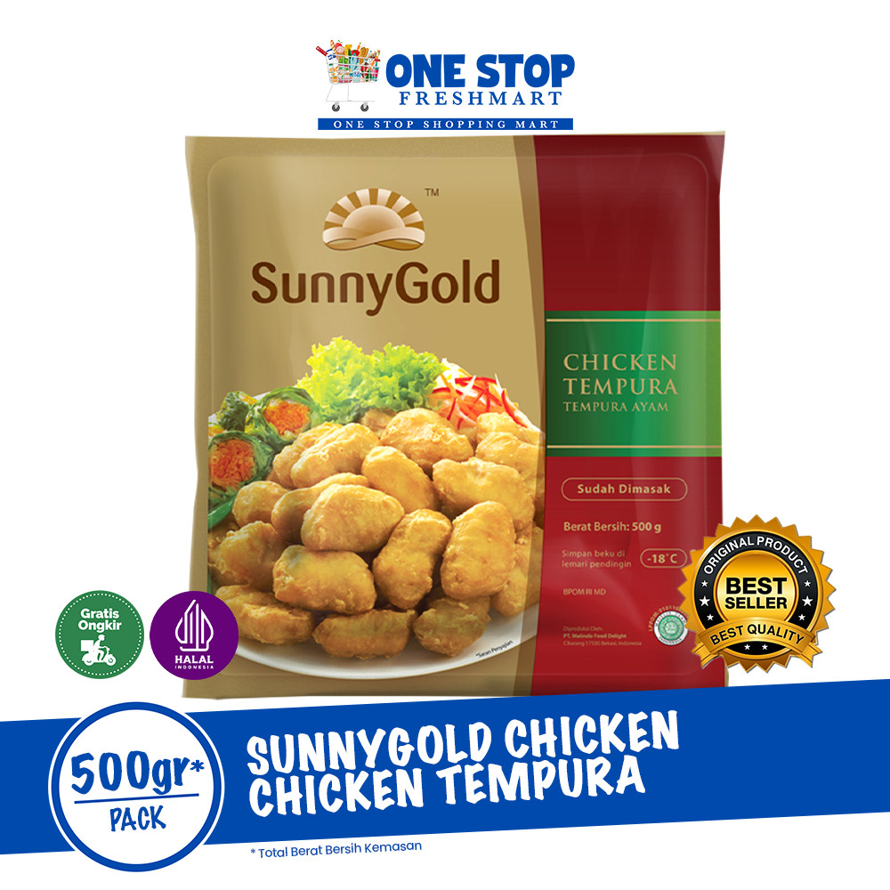 

SUNNYGOLD CHICKEN NUGGET TEMPURA 500GR