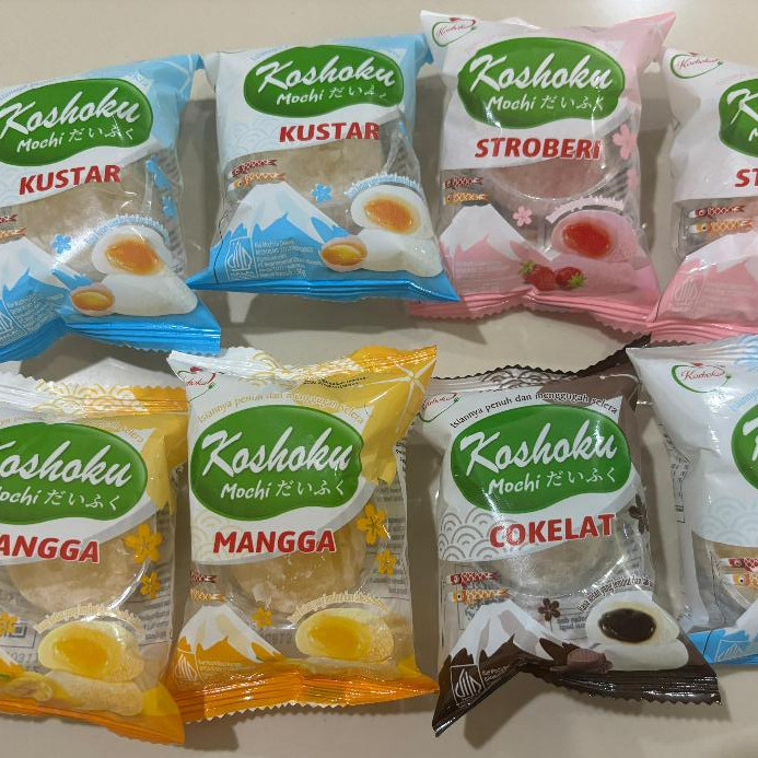 

mochi viral koshoku kemasan baru isi 50 pcs pcs 1 dus murah
