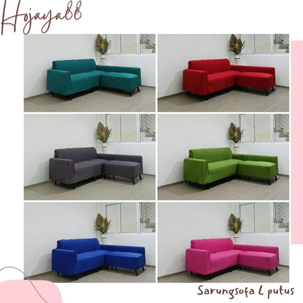 ABOLAILSHOP  cover sarung sofa leter L putus