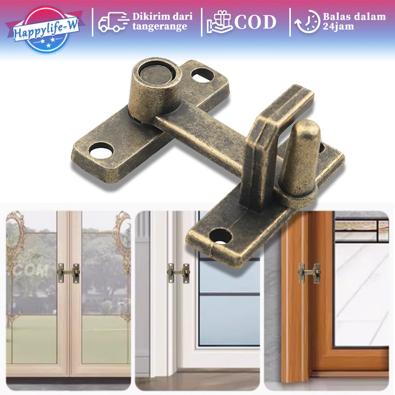 Grendel Kait Pintu Geser Bahan Campuran Zinc Grendel Slot Kunci Geser Pintu Lemari Grendel Antik