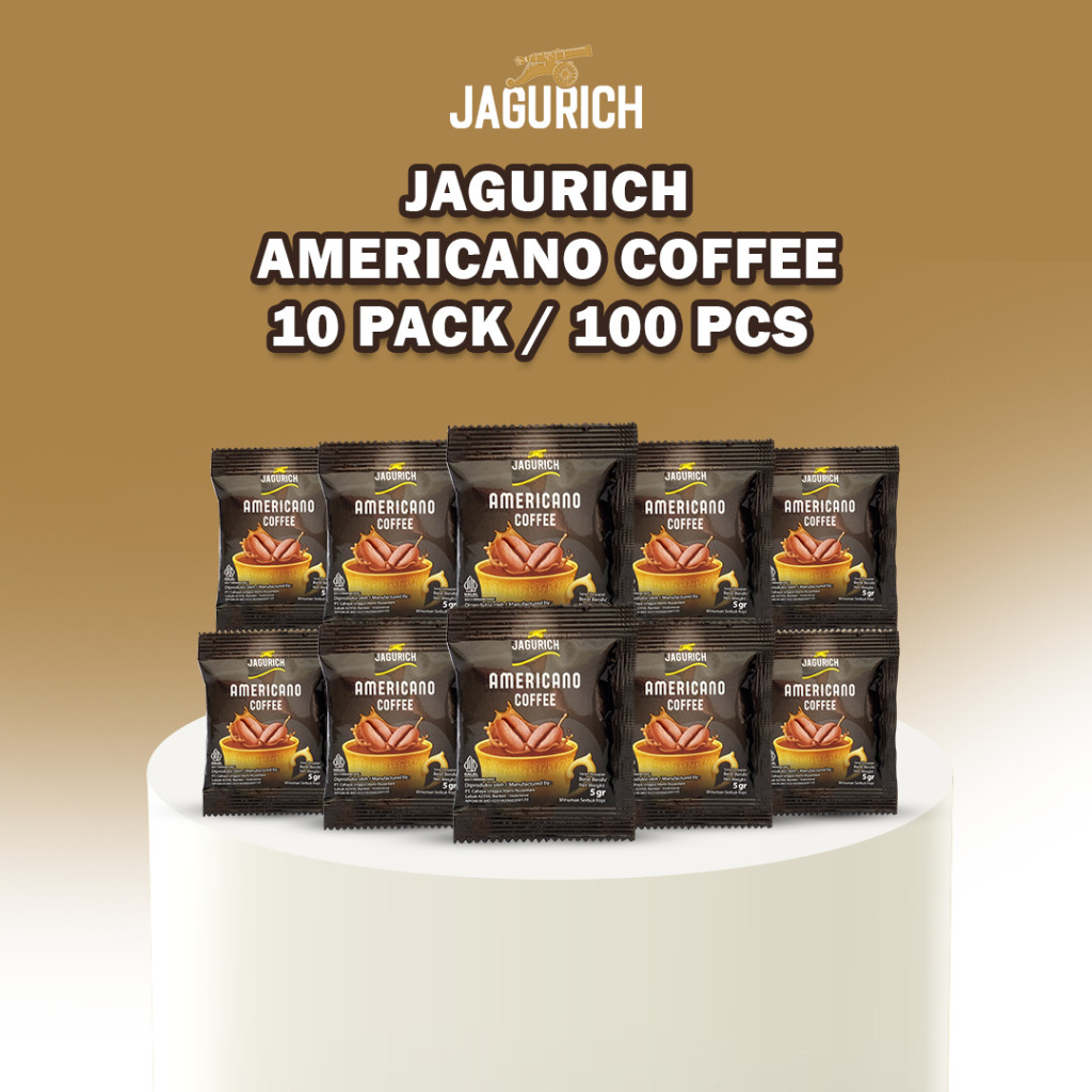

JAGURICH Americano Coffee 10 Pack Isi 100 Sachet