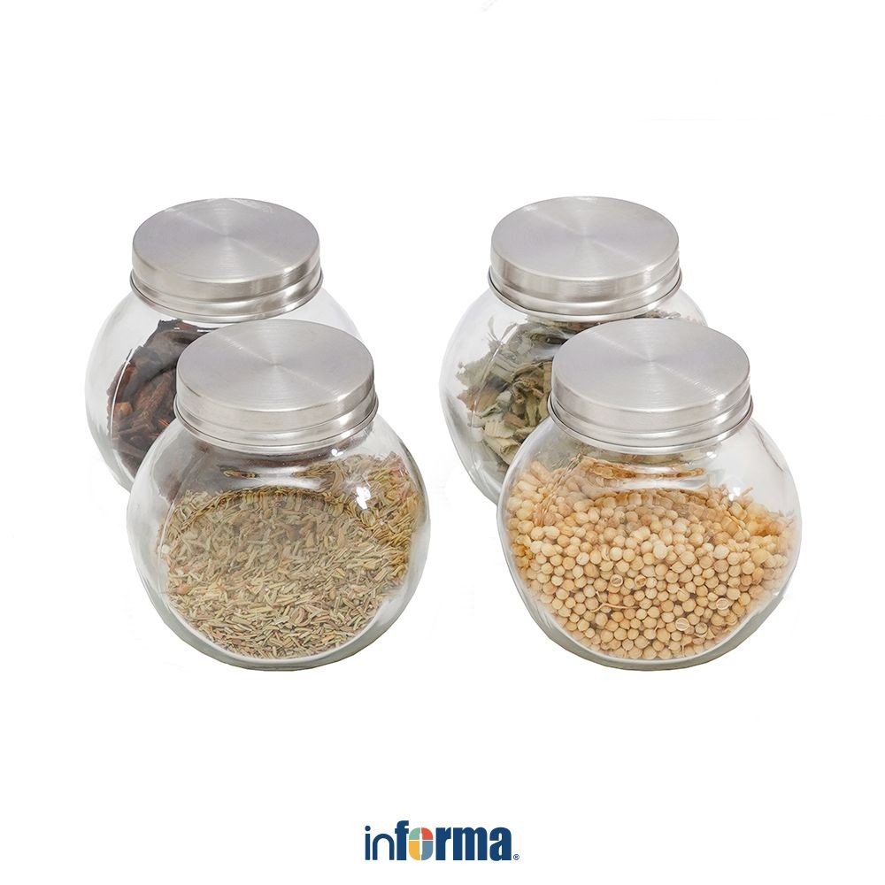 Informa Elemental Kitchen Set 4 Pcs Sheila Tempat Bumbu Dapur Seasoning Jar Toples Bumbu Dapur Wadah