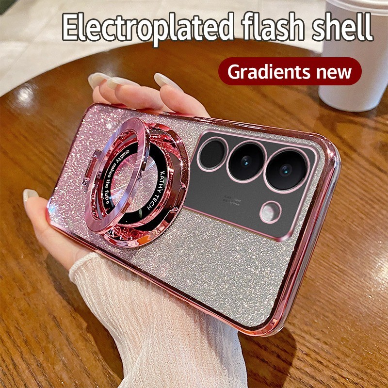 HP Soft Case Vivo Y19s Casing Silikon Untuk Vivo Y19s VivoY19s V2419 Casing berkilau Berlapis Handph