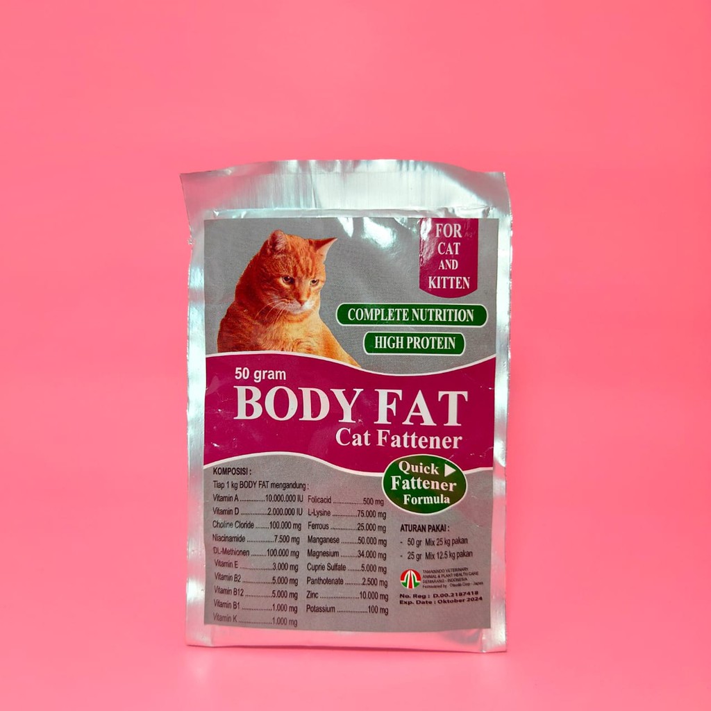 Penggemuk Badan Kucing | Body Fat Cat Fattener