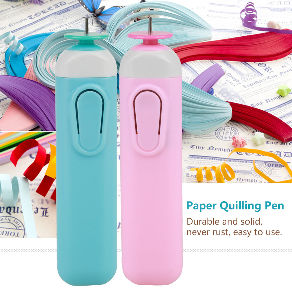 

Curling Paper Pen Electric Slotted Paper Crafts Electric Slotted Paper Crafts Quilling Tool Origami Winder Steel Curling Pen