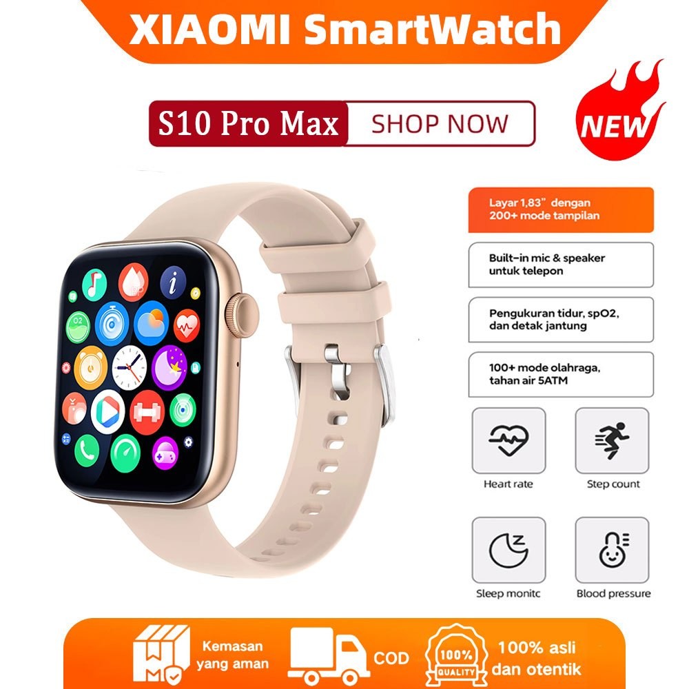 [100%Ori] Redmi Smartwatch Serie S10 Xiaomi Smart Watch S10 mini 38mm Jam Pintar Olahraga Bluetooth 