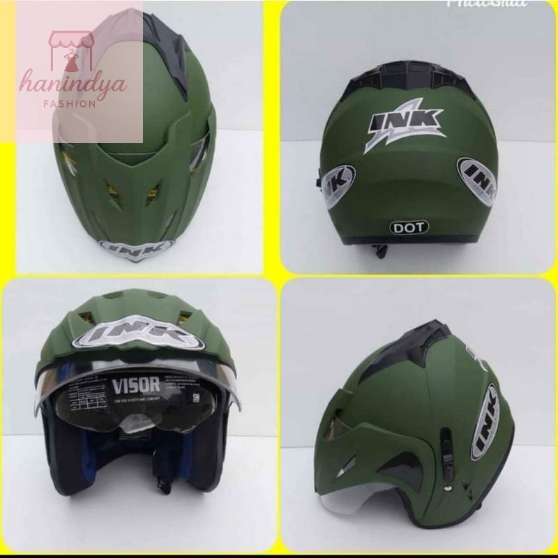 Helm Terkini / HELM INK DOUBLE VISOR MERK BMT SNI PAKING KARDUS TERLARIS