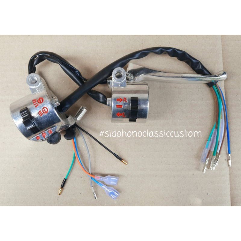 Holder saklar c70 c50 pispot kanan kiri set handle rem model original