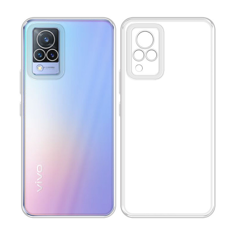 Original Case Full Cover Vivo V21 4G Softcase Silikon Transparan Premium