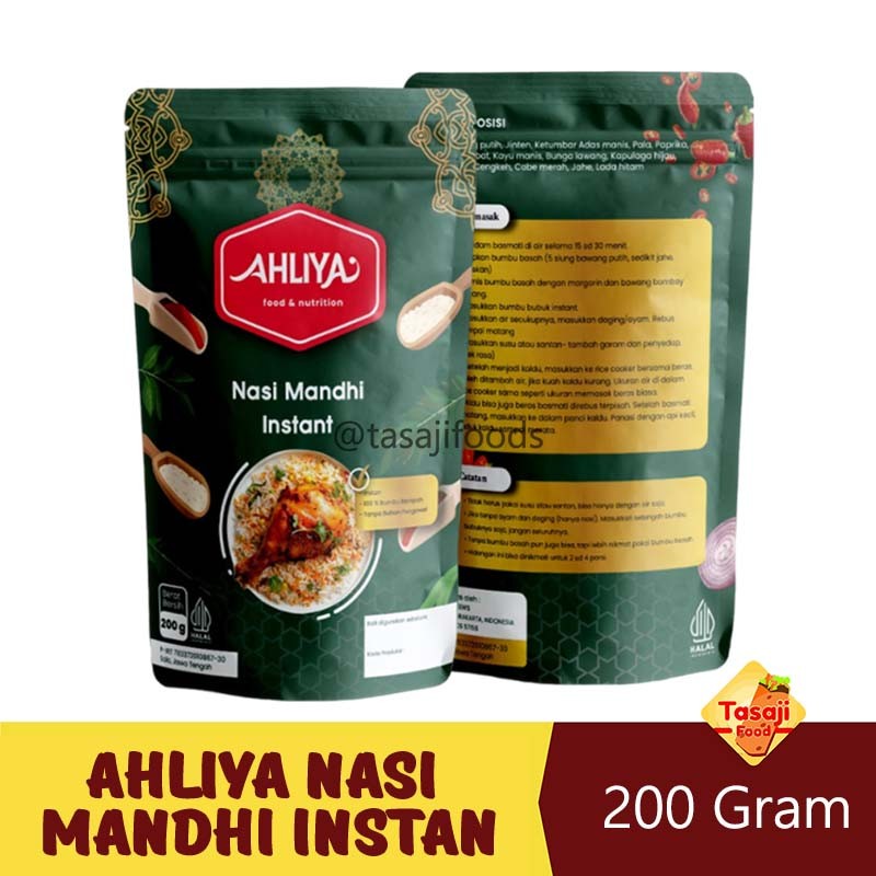 

Ahliya Nasi Mandhi Instan 200 Gram Komplit Beras Basmati & Bumbu