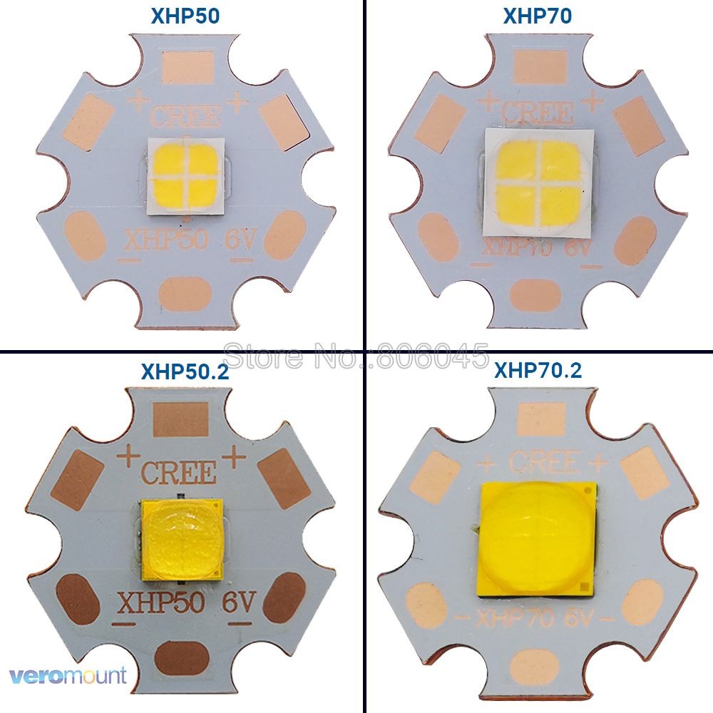 Original XHP50 XHP50.2 XHP70 XHP70.2 High Power LED Emitter Cool White Neutral White Warm White 6V 1