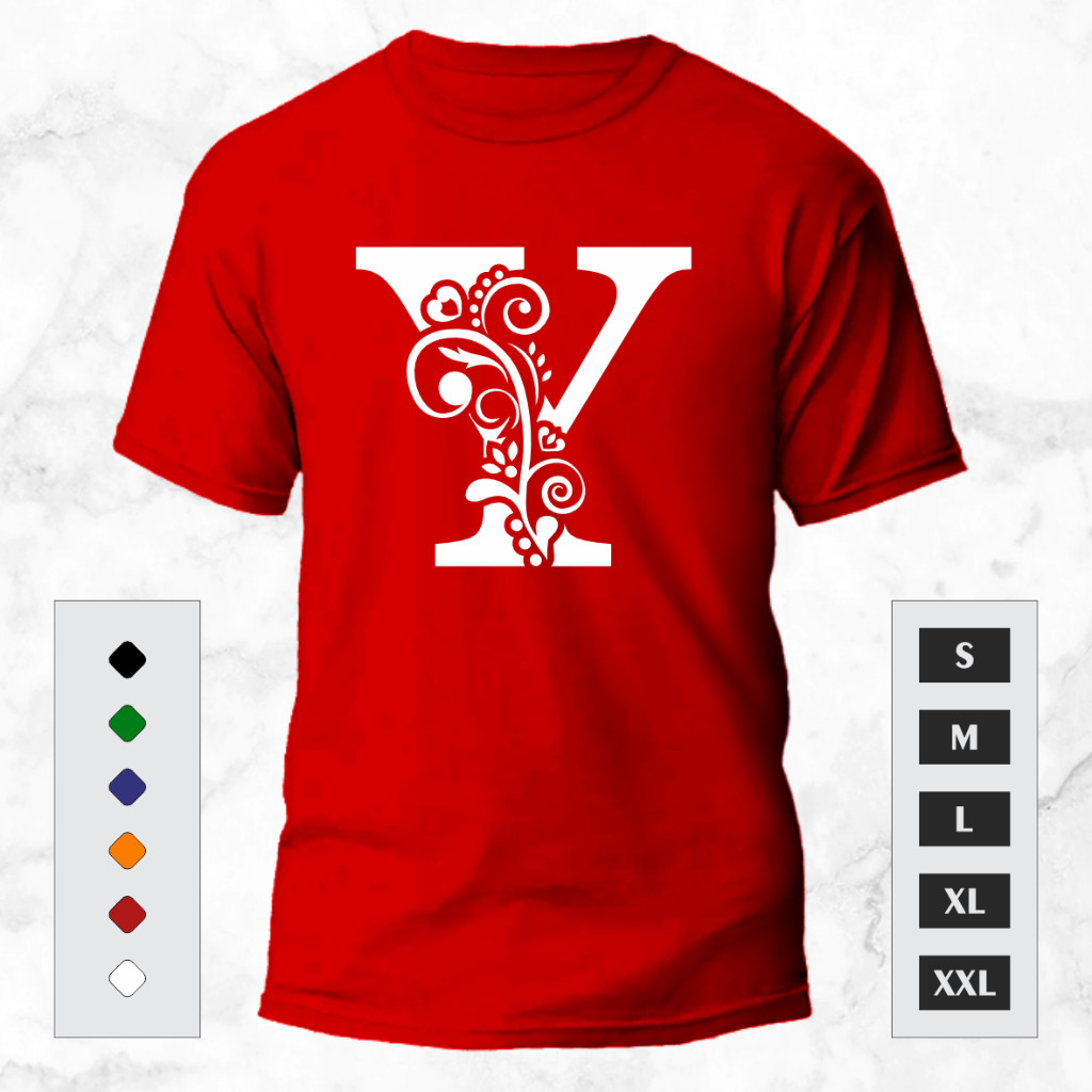 FREE GANTUNGAN KUNCI-KAOS INISIAL HURUF Y-KAOS UNISEX-KAOS OBLONG-KAOS INISIAL NAMA