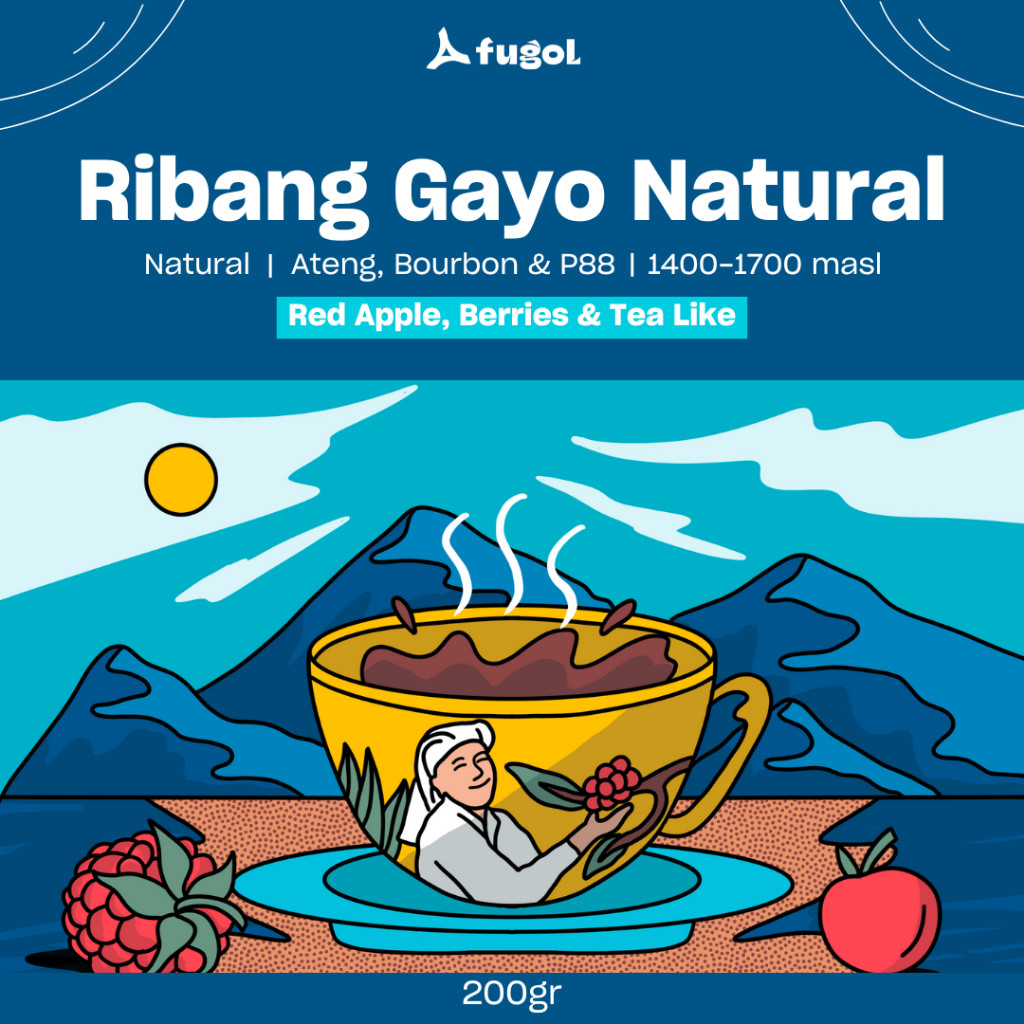 

Kopi Arabika Ribang Gayo Natural (200 gram) Single Origin Specialty