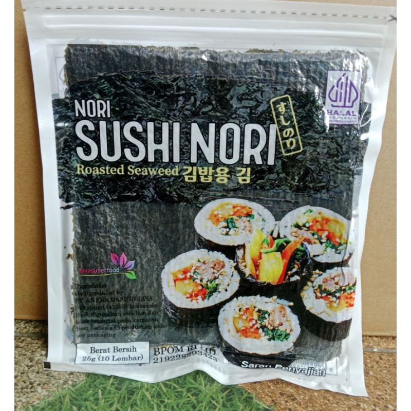 

Nori sushi 10 lembar rumput laut bahan sushi nori halal murah java sakao tokinori kimbab sushi termurah