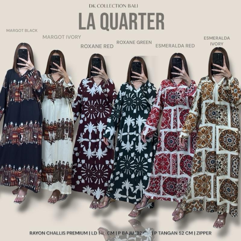 CE Homewear Koleksi  Wanita Baju Dress Daster  Panjang Casual La QUARTER | Le Bohe  Rayon Busui Frie