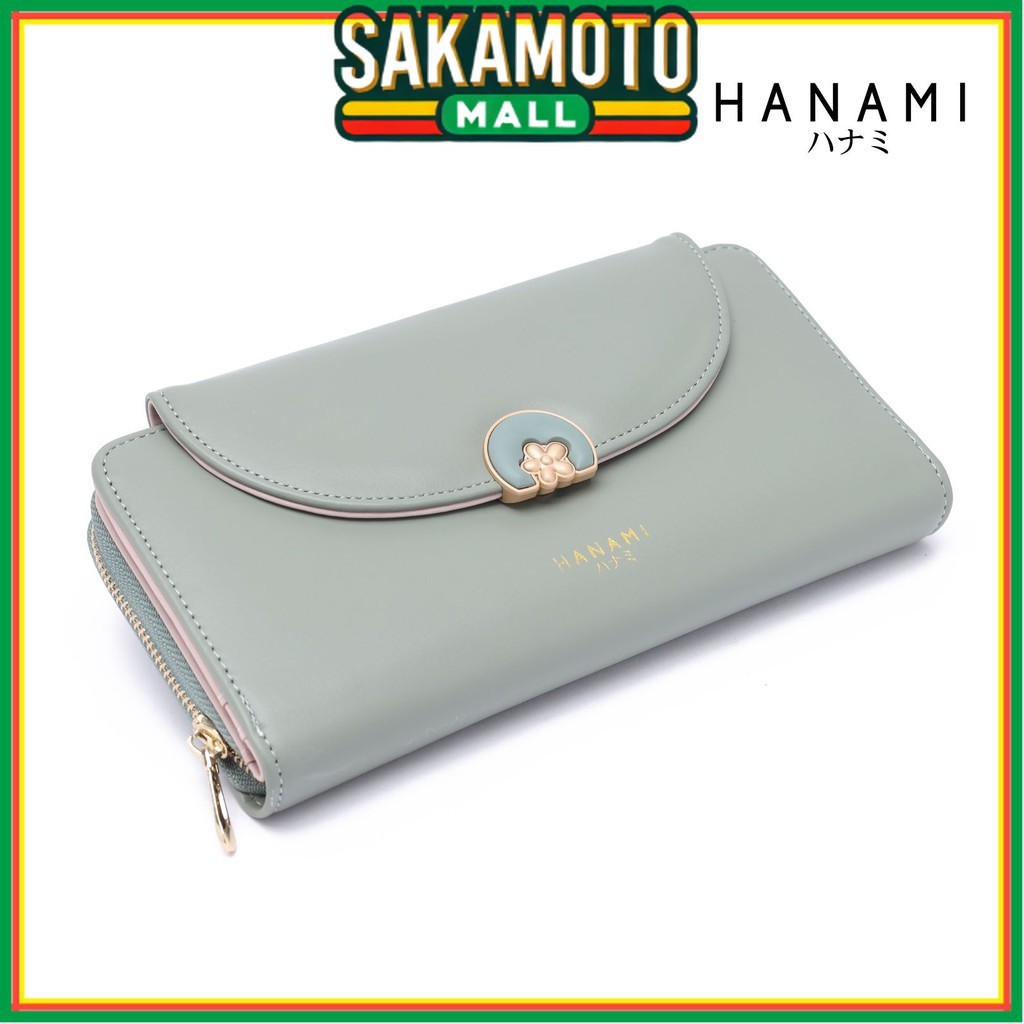 HANAMI Dompet Panjang Wanita Mewah Wallet Premium Terbaru WA1116B2 Kesha Kulit Simple Cantik Elegan