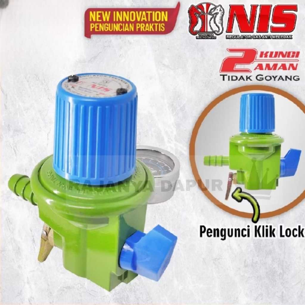 NIS Regulator high preassure - regulator nis jos -  NIS regulator Gas Klik Lock (N2 HP1KL) - regulat