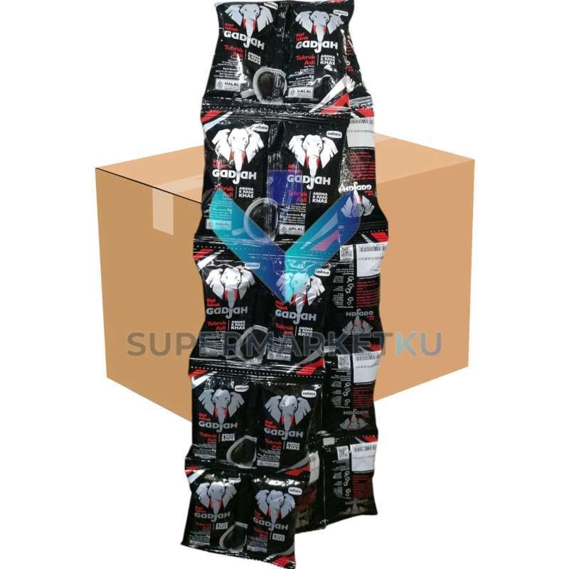 

Kopi Gadjah Tubruk Asli Bubuk Instan Renteng Mini 1 Karton ( 10 Renteng x 20 Sachets )