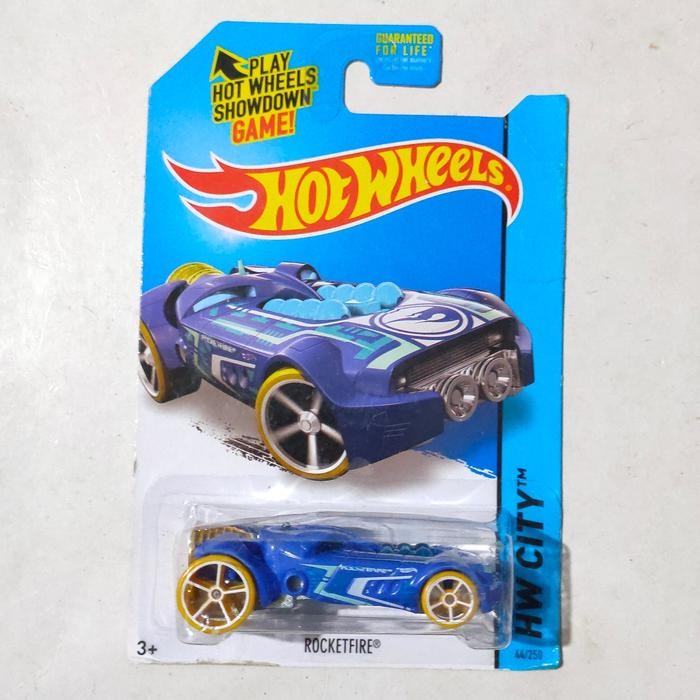 TR99 Hotwheels Hot Wheels RocketFire Rocket Fire biru 2014 TH Reguler