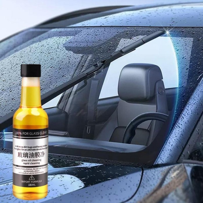 Wiper Fluid Pembersih Kaca Mobil Sabun Cair Campuran Air Wiper Obat Minyak Oil Buram Jamur Air Kaca Bersih Bening Pandangan Jernih Tidak Merusak Cat Mobil Dan Wiper Car Glass Cleaner Oil Film Removing 150ml