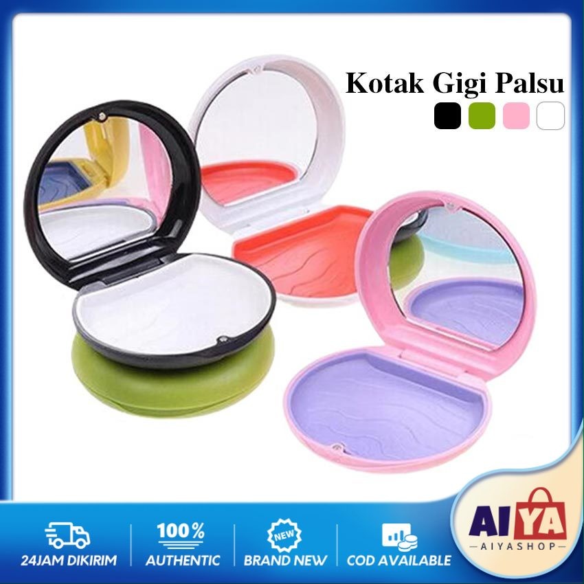 Kotak Gigi Palsu Tempat Retainer Gigi Kawat Denture False Teeth Box Dental Orthodontic Retainer Stor