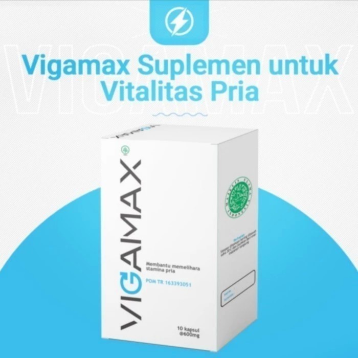 Vigamax Asli Original Obat Stamina Pria Pembesar Alat Vital Herbal (PRODUK ORIGINAL)