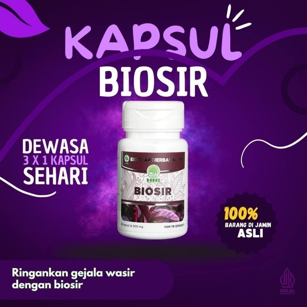TERMURAH Biosir HNI HPAI Membantu Mengobati Wasir