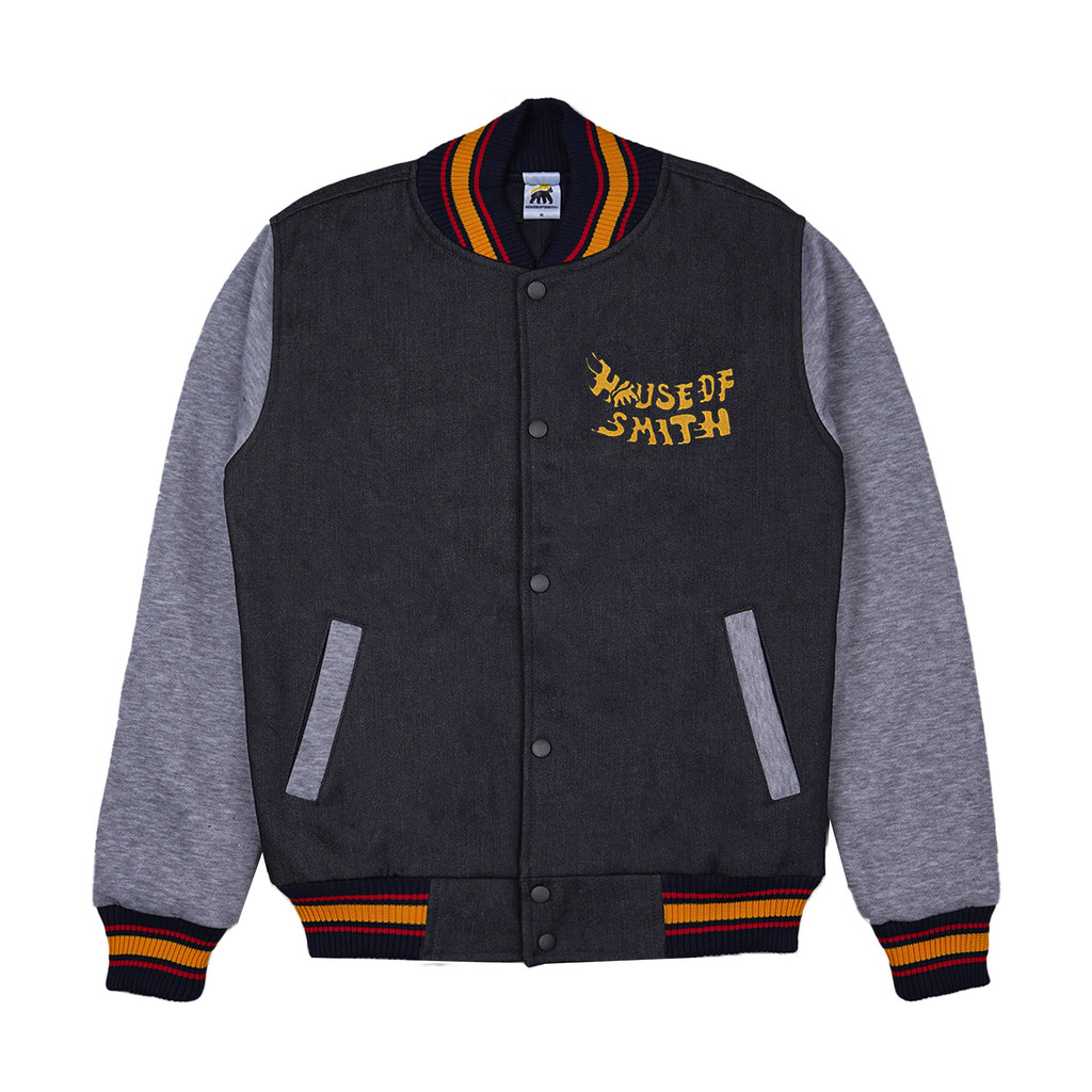 House of Smith Jaket Varsity Pria - Varliens Grey - Jacket
